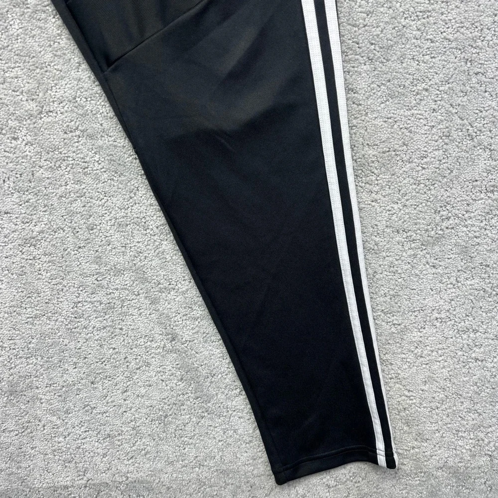 Adidas Tiro 19 Training Pants Mens L Black White Stripe Tapered Climacool Track